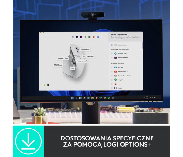 Logitech MX Master 3S Jasnoszary - 1044977 - zdjęcie 7